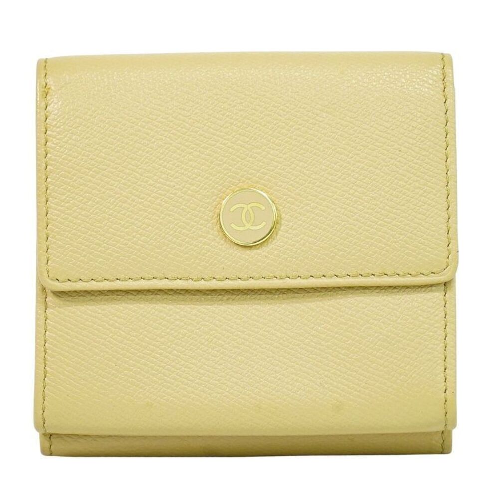 Authentic CHANEL Coco Mark Coco Button Trifold Fo… - image 1